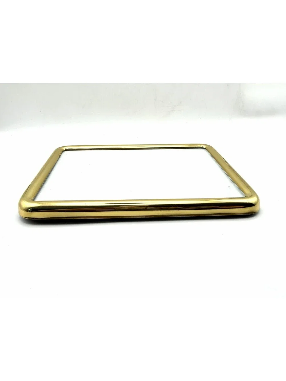 Vintage Rounded Edge Brass Photo Picture Frame 3 × 5 ~ GREAT!